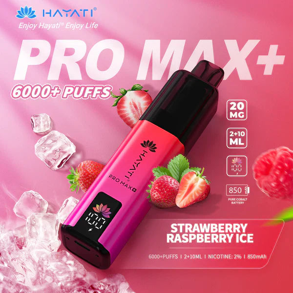 Hayati Pro Max 6000 - Strawberry Raspberry Ice