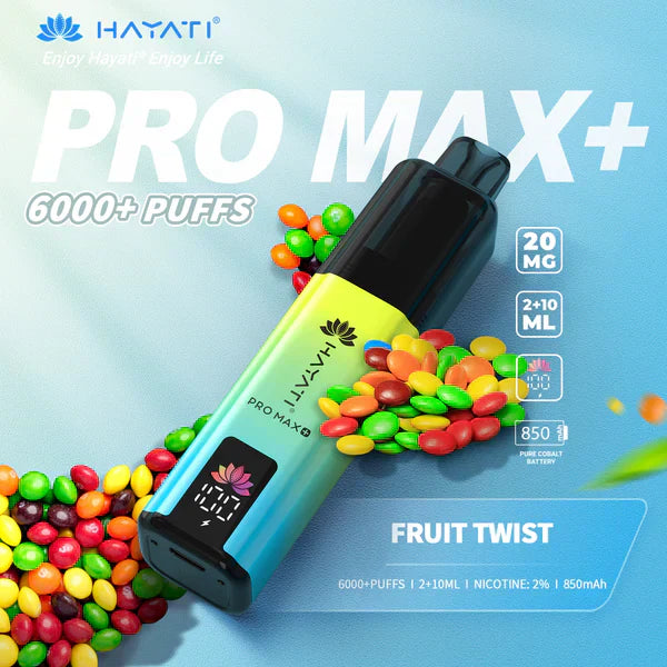Hayati Pro Max Plus 6000 Puffs Disposable Vape