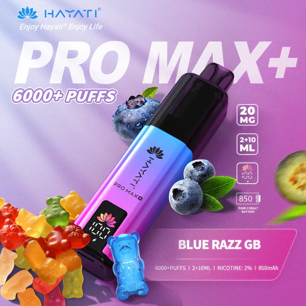 Hayati Pro Max Plus 6000 Puffs Disposable Vape