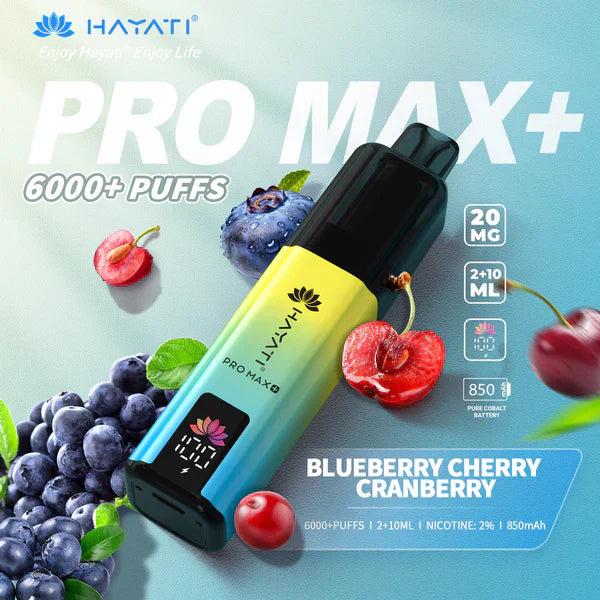Hayati Pro Max 6000 - Blueberry Cherry Cranberry