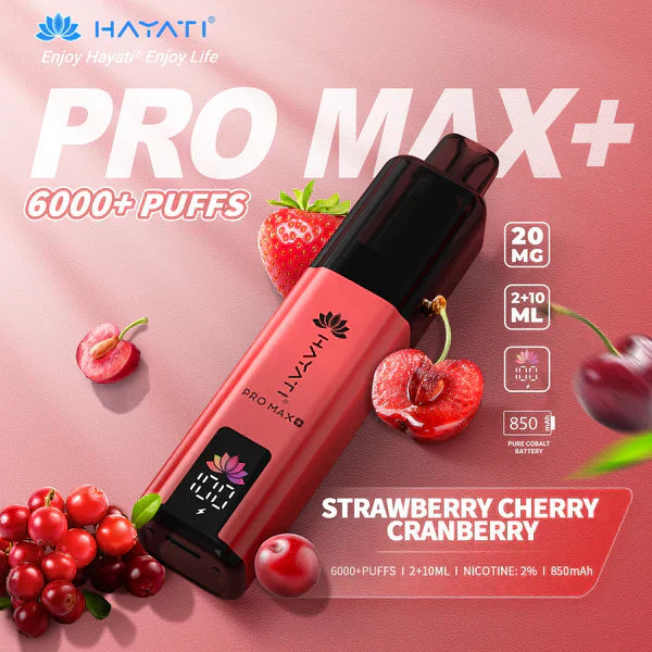 Hayati Pro Max 6000 - Strawberry Cherry Cranberry
